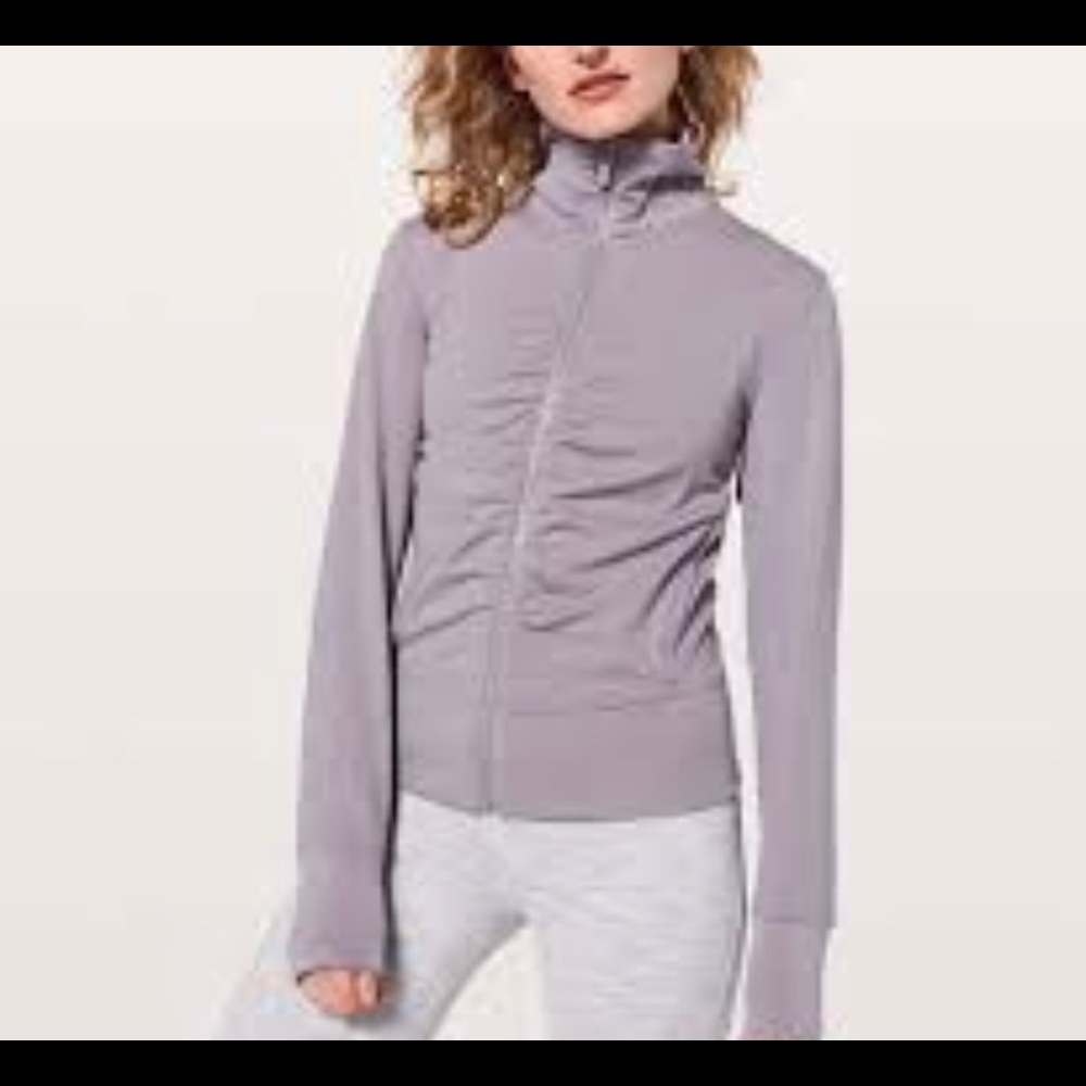 Lululemon gather up jacket dusty dawn size 6.